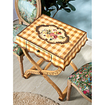 Приставной столик с ящиком в стиле ретро Vintage Rustic Tablecloth варинант исполнения - 7 | Loft Concept в Саратове