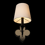 Бра с белым текстильным абажуром и фигурным основанием с зеркальной вставкой Vitorino варинант исполнения - 11 | Loft Concept в Саратове