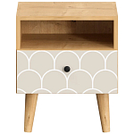 Прикроватная тумба с изображением на ящике Elise Nightstand варинант исполнения - 6 | Loft Concept в Саратове