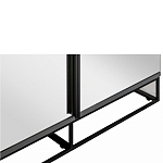 Двухдверный шкаф с зеркальными дверцами Strict Lines варинант исполнения - 3 | Loft Concept в Саратове