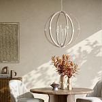 Подвесной светильник из дерева в форме сферы Eco Light варинант исполнения - 4 | Loft Concept в Саратове