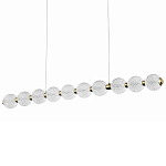 Подвесной линейный светодиодный светильник Crystal Globule Linear Hanging Lamp варинант исполнения - 1 | Loft Concept в Саратове