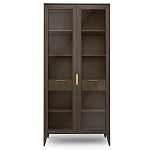 Витрина стеклянная 2-х дверная с ящиками и 5-ю полками Harper Line варинант исполнения - 3 | Loft Concept в Саратове