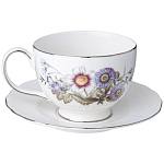 Чайный сервиз из фарфора с рисунком цветов на 6 персон 14 предметов Garden Whisper Porcelain Set  варинант исполнения - 3 | Loft Concept в Саратове