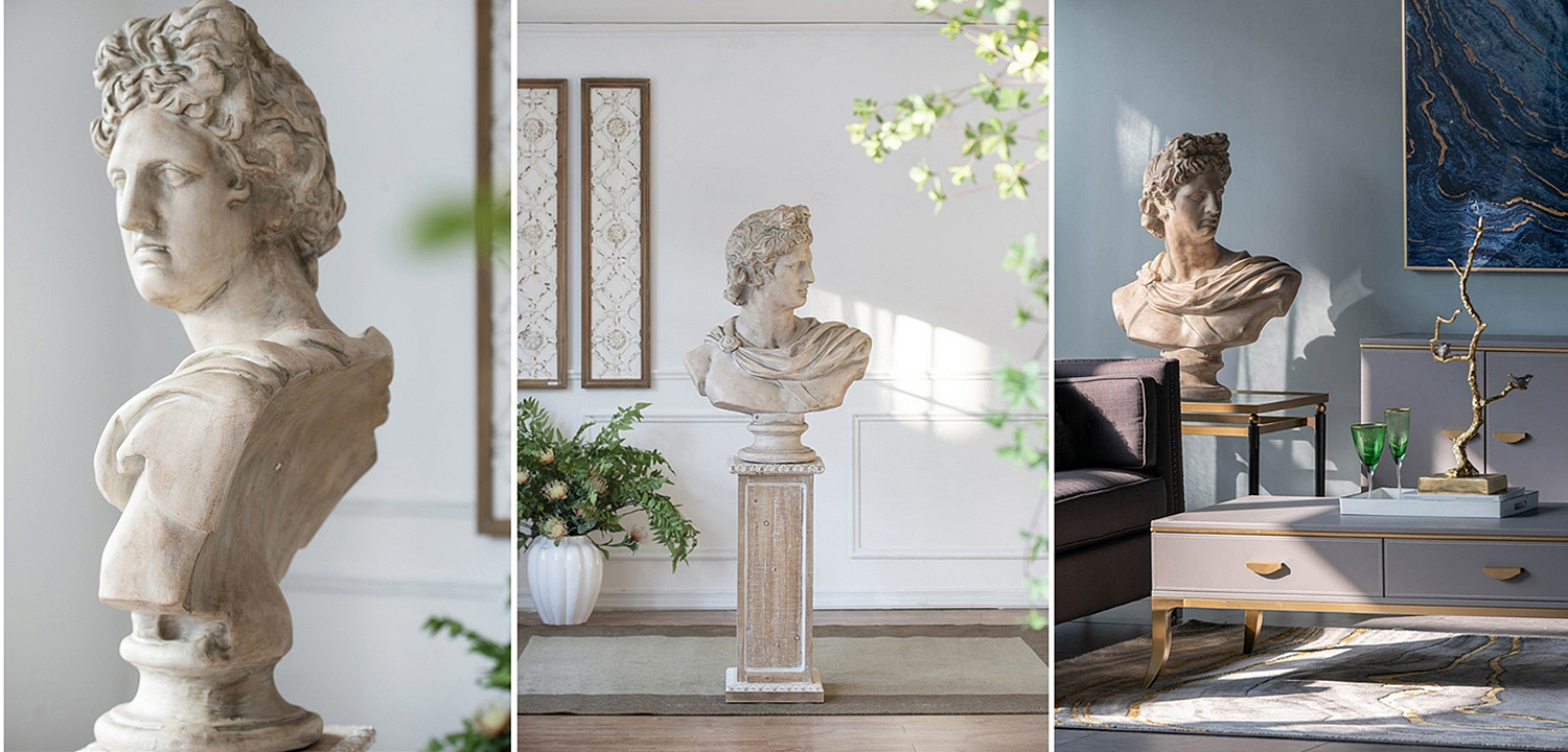 Статуэтка Antique Busts Apollo Belvedere Статуэтка Antique Busts Apollo Belvedere - Loft-Concept в Саратове
