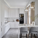 Люстра подвесная 3 лампы с прозрачными стеклянными шарами и золотыми деталями Giopato & Coombes варинант исполнения - 5 | Loft Concept в Саратове