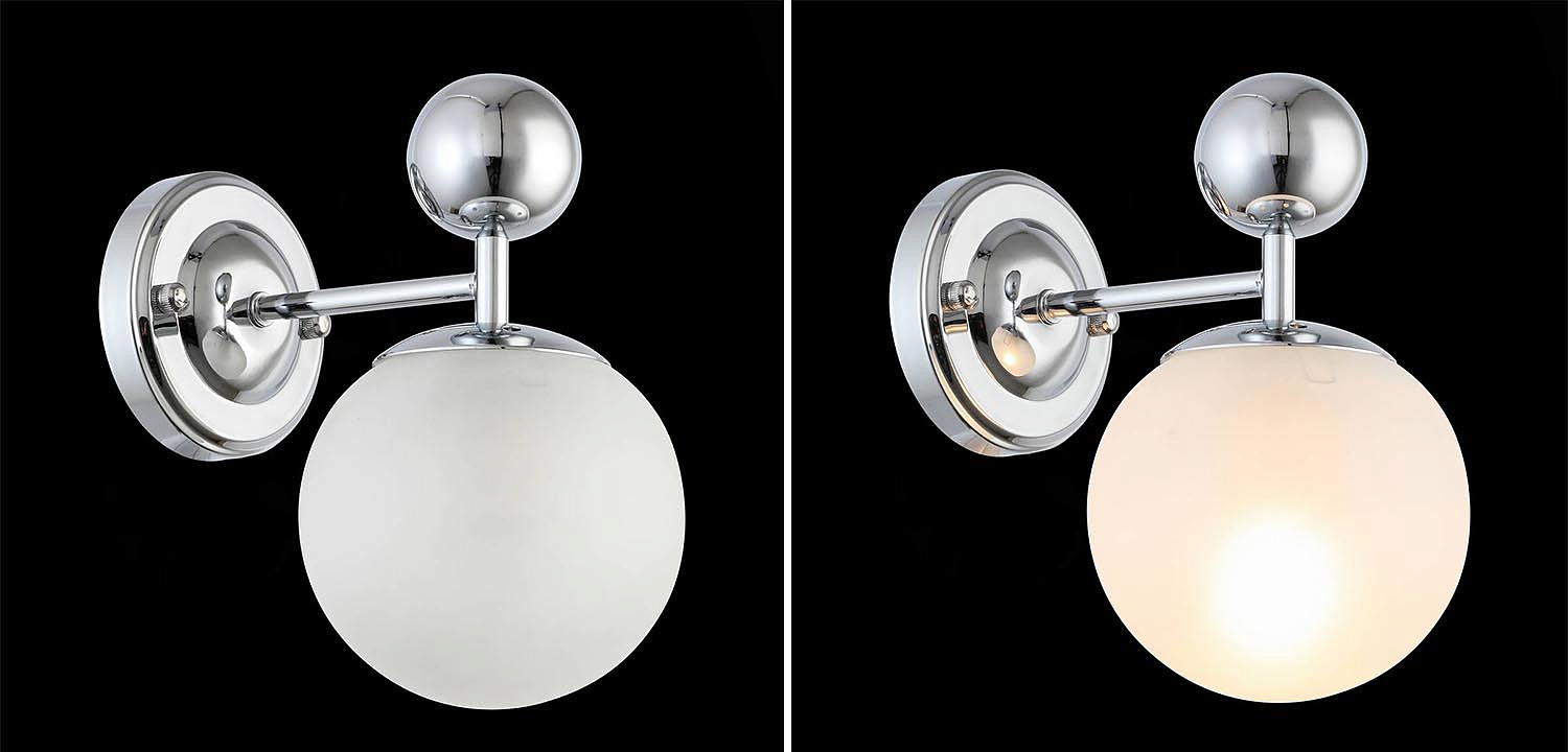 Бра Demian Chrome Wall Lamp Бра Demian Chrome Wall Lamp - Loft-Concept в Саратове