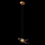 Подвесной светильник с прозрачной стеклянной птичкой Serip Voa варинант исполнения - 3 | Loft Concept в Саратове