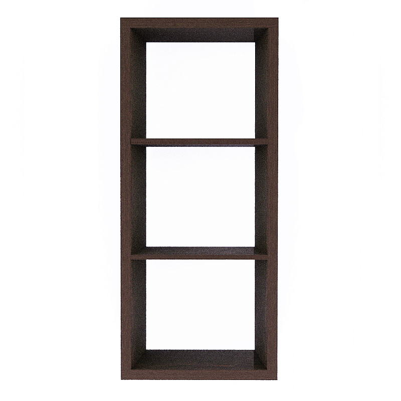 Полка-модуль для книг Primo длина 60 Темный дуб Древесина Черный в Саратове | Loft Concept 