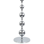 Торшер с плафонами из стеклянных шаров Pearls Suspension Chrome Floor Lamp варинант исполнения - 3 | Loft Concept в Саратове