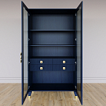 Дизайнерский шкаф витрина Elsa Dreams Blue с 4-мя ящиками варинант исполнения - 5 | Loft Concept в Саратове