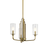  Люстра с прозрачными рифлеными цилиндрическими плафонами Kichler варинант исполнения - 1 | Loft Concept в Саратове