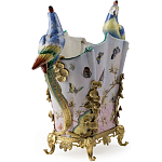 Ваза фарфоровая с попугаями Ferra варинант исполнения - 3 | Loft Concept в Саратове