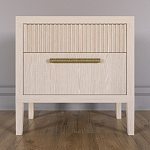 Прикроватная Тумбочка Primo с двумя ящиками Светлый дуб варинант исполнения - 1 | Loft Concept в Саратове