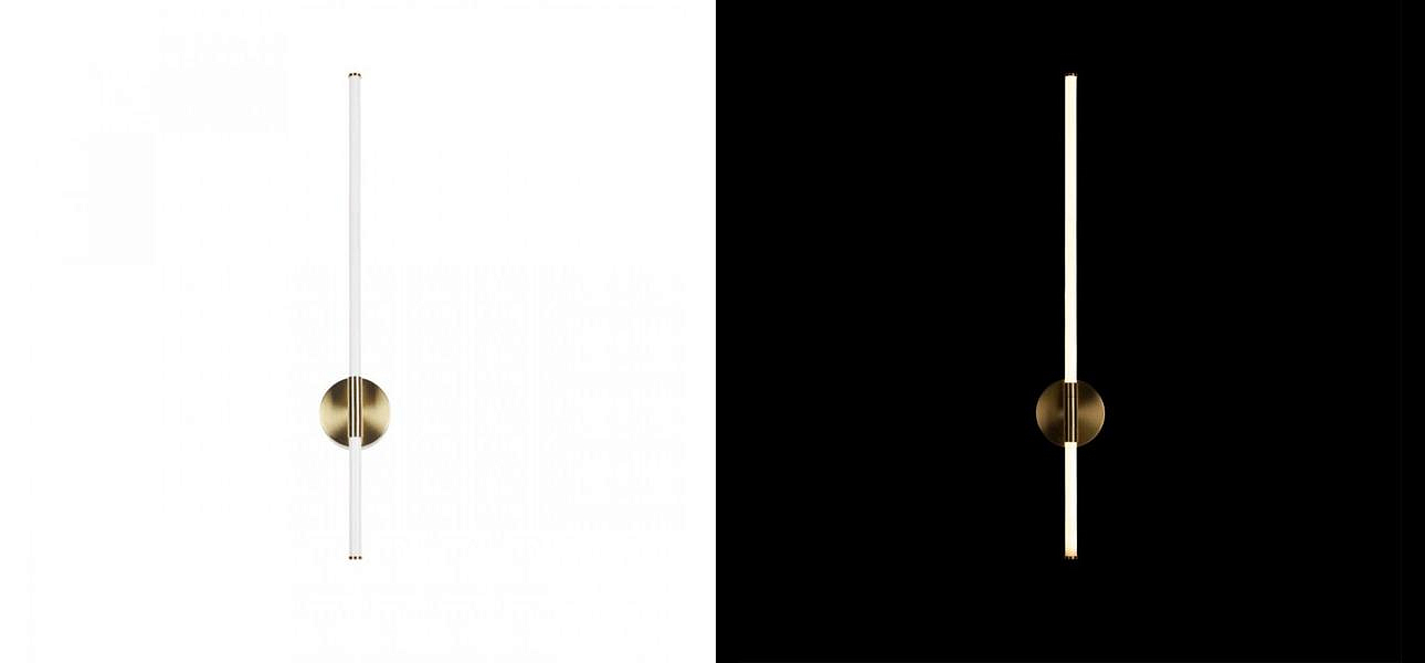 Бра светодиодное Trumpet Tube Gold 80 см Бра светодиодное Trumpet Tube Gold 80 см - Loft-Concept в Саратове