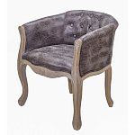 Кресло низкое в стиле прованс Louis French Armchair brown варинант исполнения - 1 | Loft Concept в Саратове