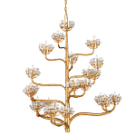 Люстра золотая в виде растения Golden Flower Glade варинант исполнения - 3 | Loft Concept в Саратове