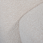 Кресло без подлокотников с обивкой из белой ткани букле Pacification варинант исполнения - 5 | Loft Concept в Саратове