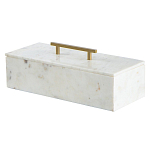 Шкатулка из белого мрамора Save Time варинант исполнения - 1 | Loft Concept в Саратове