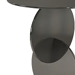 Дизайнерский журнальный стол с основанием из круглых элементов Lirod варинант исполнения - 1 | Loft Concept в Саратове