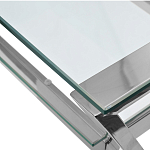 Стол письменный с прозрачной столешницей Corporate Identity варинант исполнения - 2 | Loft Concept в Саратове