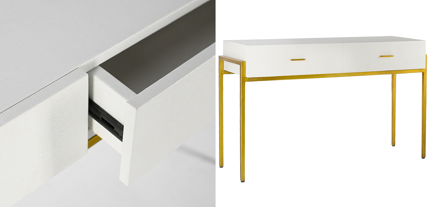 Консоль White Texture Stingray Console Консоль White Texture Stingray Console - Loft-Concept в Саратове