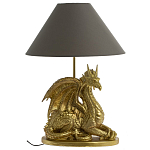 Настольная лампа с абажуром Дракон Golden Dragon Lamp Brown варинант исполнения - 5 | Loft Concept в Саратове