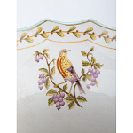 Ваза из голубого фарфора с рисунком птиц и цветов и декоративными элементами Blue Garden варинант исполнения - 5 | Loft Concept в Саратове