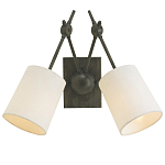 Бра с двумя тканевыми абажурами в форме цилиндра Prerequisites варинант исполнения - 2 | Loft Concept в Саратове