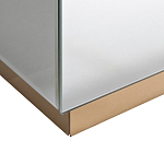 Столик журнальный зеркальный с золотым декором Gold Painted Mirror Table варинант исполнения - 2 | Loft Concept в Саратове