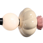 Подвесной светильник линейный с керамическими элементами 24W LED Fragrant Light варинант исполнения - 6 | Loft Concept в Саратове