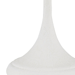 Настольная лампа с декором в виде белого цветка магнолии на каркасе и черным абажуром White Magnolia варинант исполнения - 1 | Loft Concept в Саратове