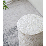 Приставной столик с рисунком из раковин устриц Bone Inlay варинант исполнения - 7 | Loft Concept в Саратове