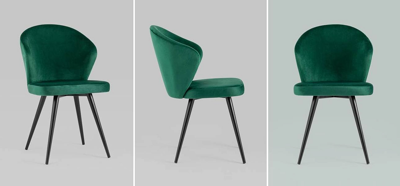 Стул Зеленый Бархат Volante Chair Стул Зеленый Бархат Volante Chair - Loft-Concept в Саратове