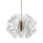 Люстра с крупными рельефным декором в виде лепестков 60 см Ethereal Bloom варинант исполнения - 1 | Loft Concept в Саратове
