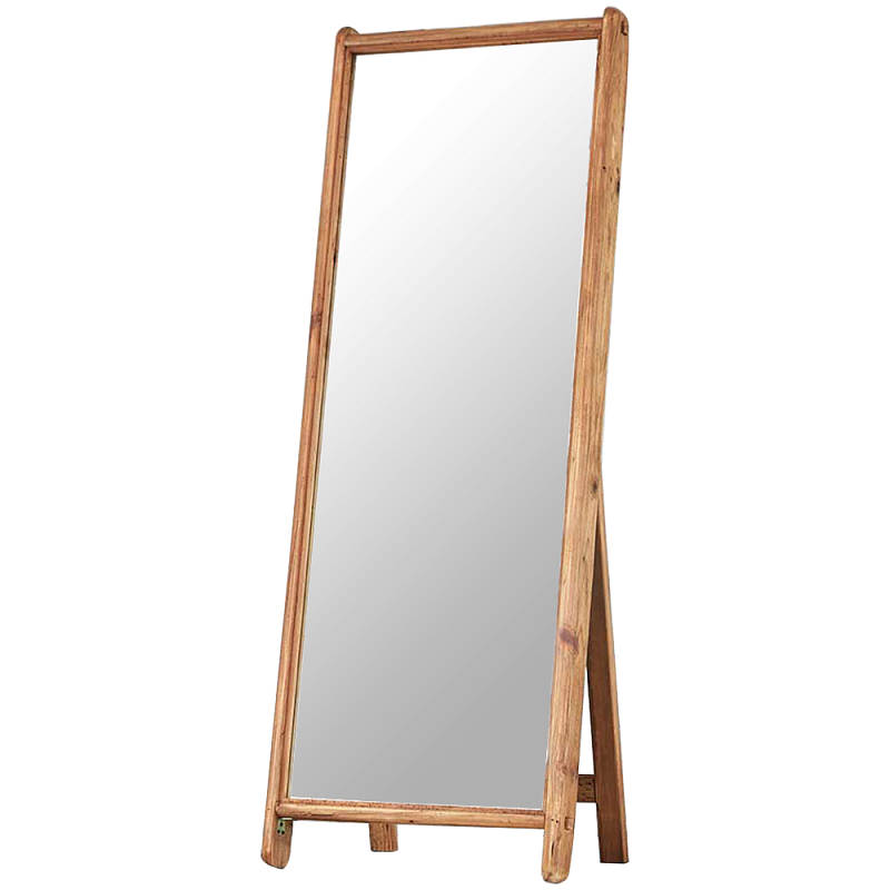 Напольное зеркало в деревянной раме Trina Wooden Mirror Древесина Зеркало в Саратове | Loft Concept 