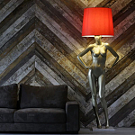 Лампа MANNEQUIN LAMP с абажуром руки на талии варинант исполнения - 3 | Loft Concept в Саратове