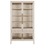 Витрина Primo со стеклянными фасадами и 2 ящиками Светлый дуб варинант исполнения - 7 | Loft Concept в Саратове