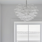 Люстра круглая со стеклянными шарами Airy Chandelier варинант исполнения - 4 | Loft Concept в Саратове