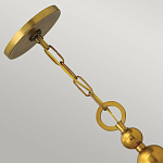 Люстра подвесная с белым тканевым цилиндрическим абажуром и декоративными шарами Hinkley варинант исполнения - 9 | Loft Concept в Саратове