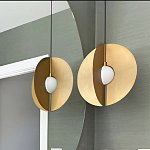 Подвесной светильник в форме золотых дисков Minimalist Lighting Fixture варинант исполнения - 2 | Loft Concept в Саратове