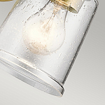 Бра с прозрачным стеклянным абажуром в форме цилиндра Kichler варинант исполнения - 8 | Loft Concept в Саратове