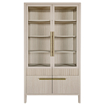 Витрина Primo со стеклянными фасадами и буфетом шпон Светлый дуб варинант исполнения - 1 | Loft Concept в Саратове