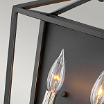 Бра в черном цвете с двумя лампами в форме свечи и стеклянными элементами Hinkley варинант исполнения - 3 | Loft Concept в Саратове