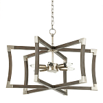 Подвесной светильник в форме фонаря серый Gray Eco Lantern варинант исполнения - 3 | Loft Concept в Саратове