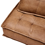 Модульное коричневое кожаное кресло Caron Leather Armchair варинант исполнения - 7 | Loft Concept в Саратове