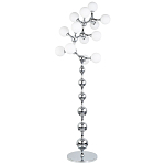 Торшер с плафонами из стеклянных шаров Pearls Suspension Chrome Floor Lamp варинант исполнения - 1 | Loft Concept в Саратове