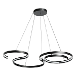 Люстра подвесная светодиодная в виде волнообразной ленты Ribbon Vortex варинант исполнения - 2 | Loft Concept в Саратове