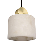 Подвесной светильник с круглым мраморным плафоном Marble square варинант исполнения - 5 | Loft Concept в Саратове