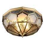 Люстра потолочная Leoni в витражной технике варинант исполнения - 1 | Loft Concept в Саратове